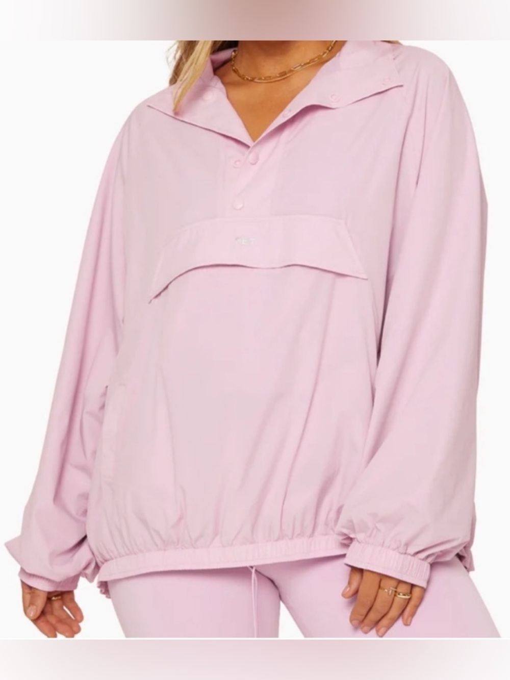 SET Active Light Pink Windbreaker Jacket and Shorts Set